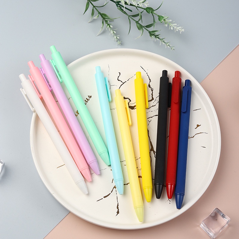 

PULUZ Model sederhana pena dorong warna macaroon pena ujian siswa pena netral pena air hitam pena tanda tangan grosir