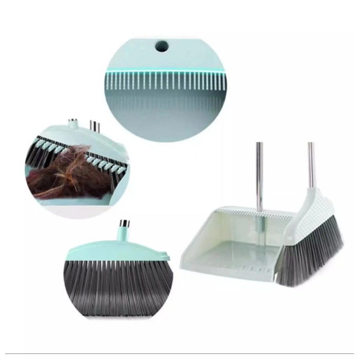 Set Sapu Pengki Alat Pembersih Lantai 2in1  Filter Sisir Anti Lengket