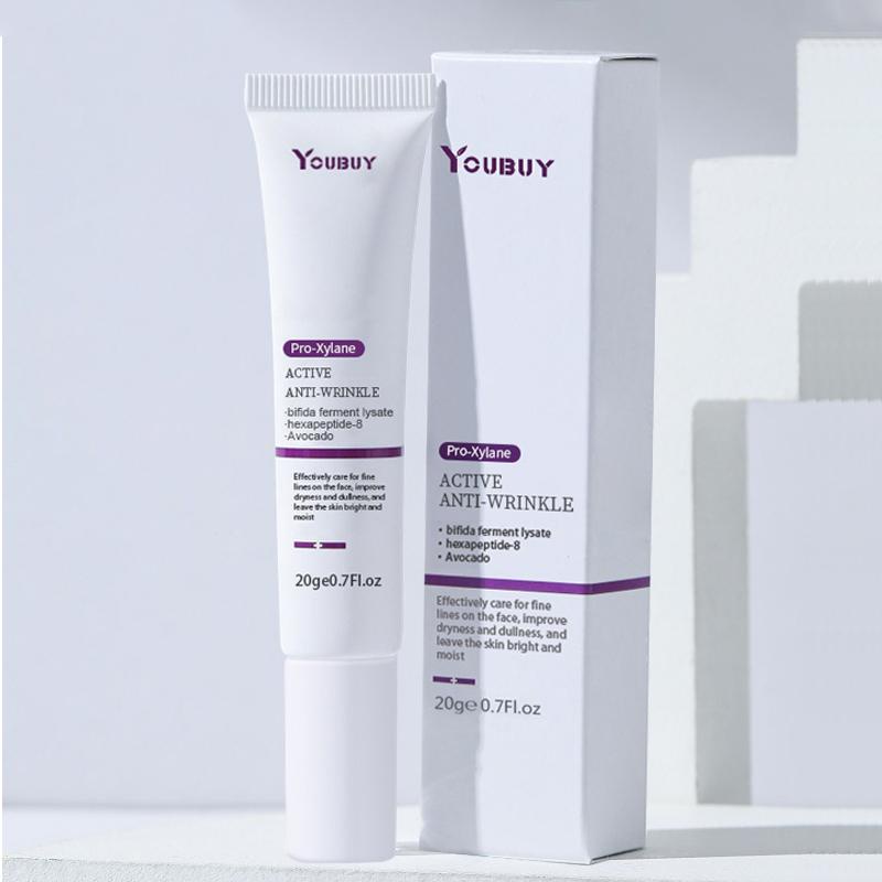 YOUBUY krim anti kerut/pengurangan kerut/anti penuaan/pengurangan garis halus/elastisitas dan kekencangan/anti kerut aktif/tersedia untuk kulit sensitif/20g