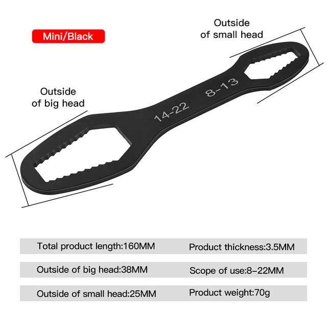 

THFS Kunci Ring Universal Torx Wrench Double Head 3.5mm HRC60