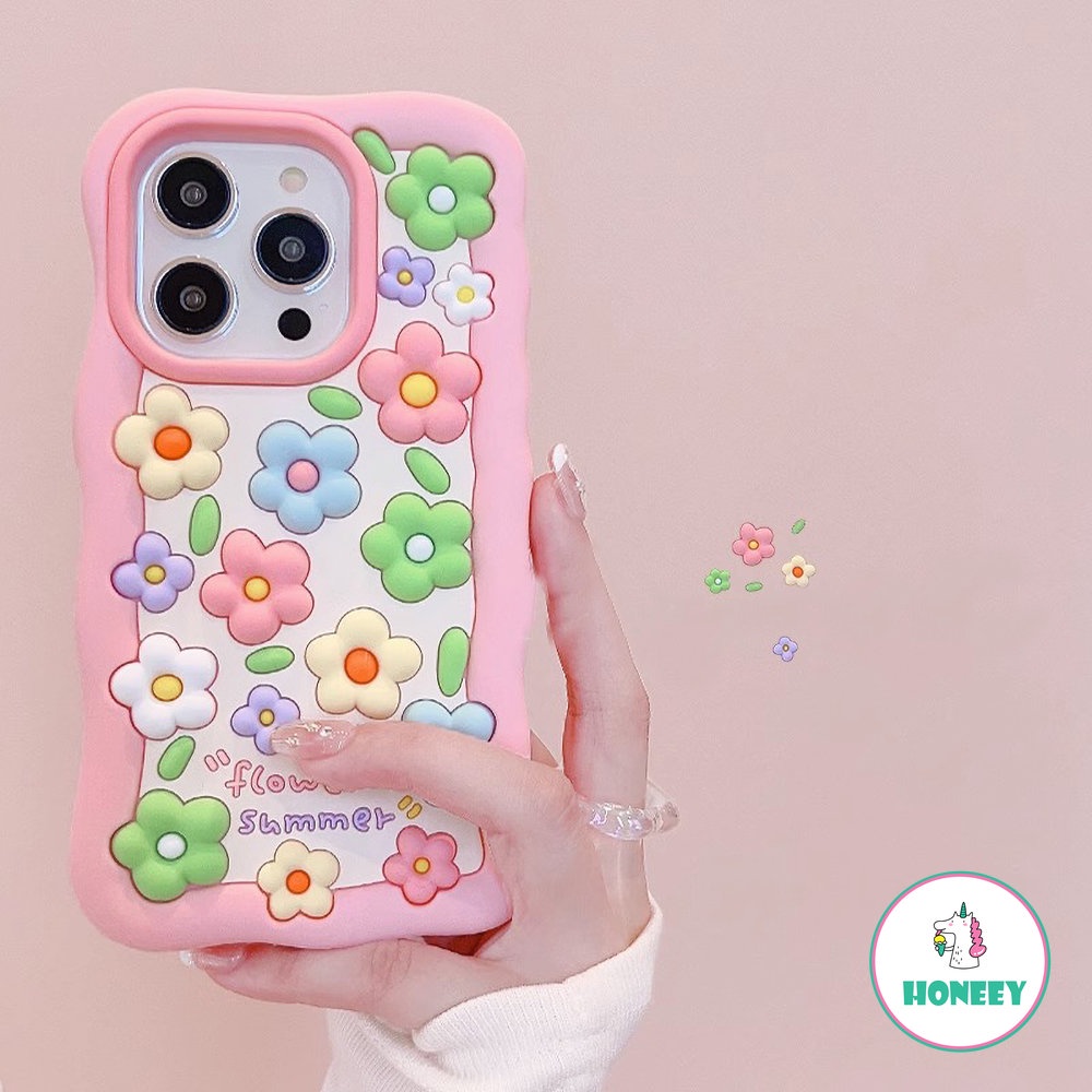 IPHONE Casing Ponsel Motif Bunga Mawar Pink Lucu Untuk Iphone14 13 12 Pro Max Casing Iphone11 14pro 13pro 12pro Shockproof silicagel Soft Cover