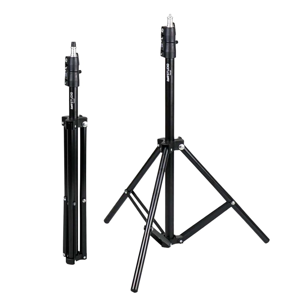 TaffSTUDIO Portable Light Stand Tripod 2 Section 160 cm - TB-037