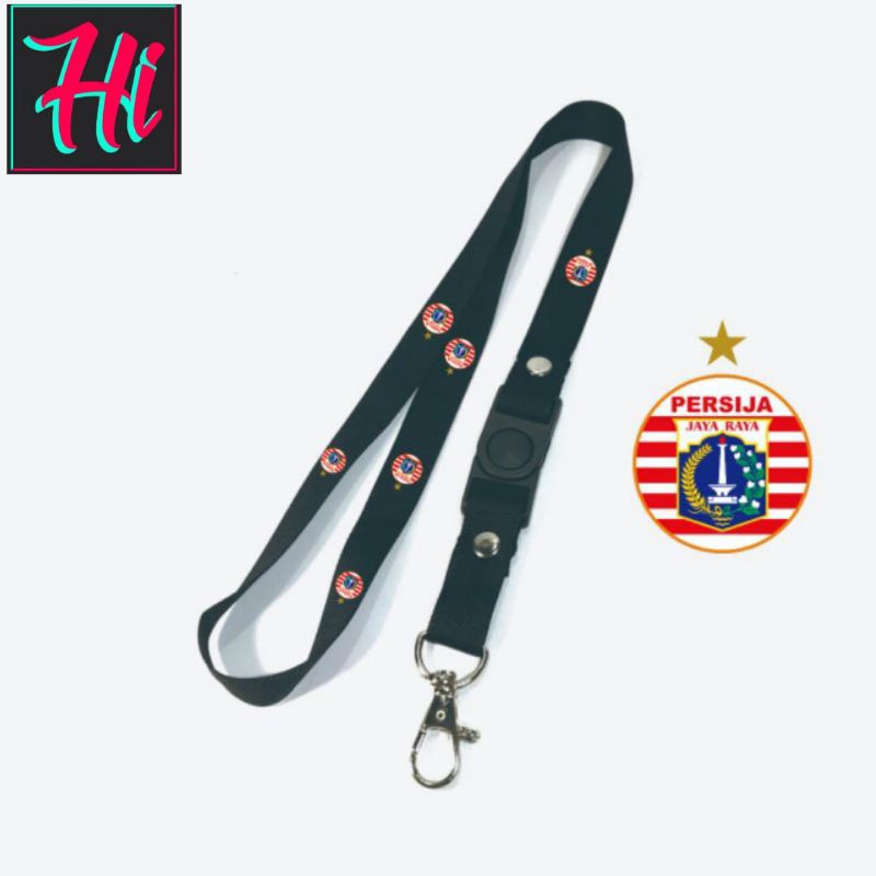 

lanyard PERSIJA JAKARTA tali lanyard CLUB FOOTBALL gantungan kunci name tag id card kartu nama / tali lanyard gantungan leher fullprint
