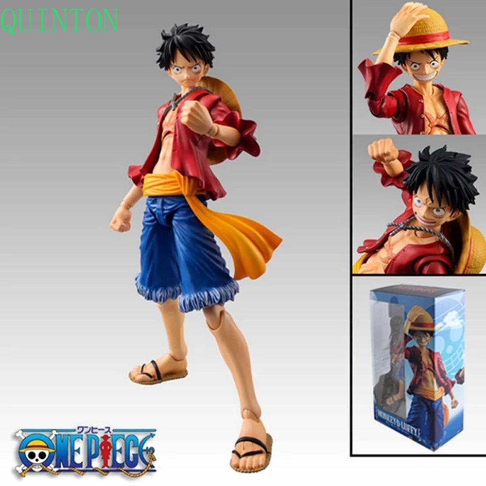 QUINTON Figure Luffy 17cm Ulang Tahun Model Anime Mainan PVC Action Figuine