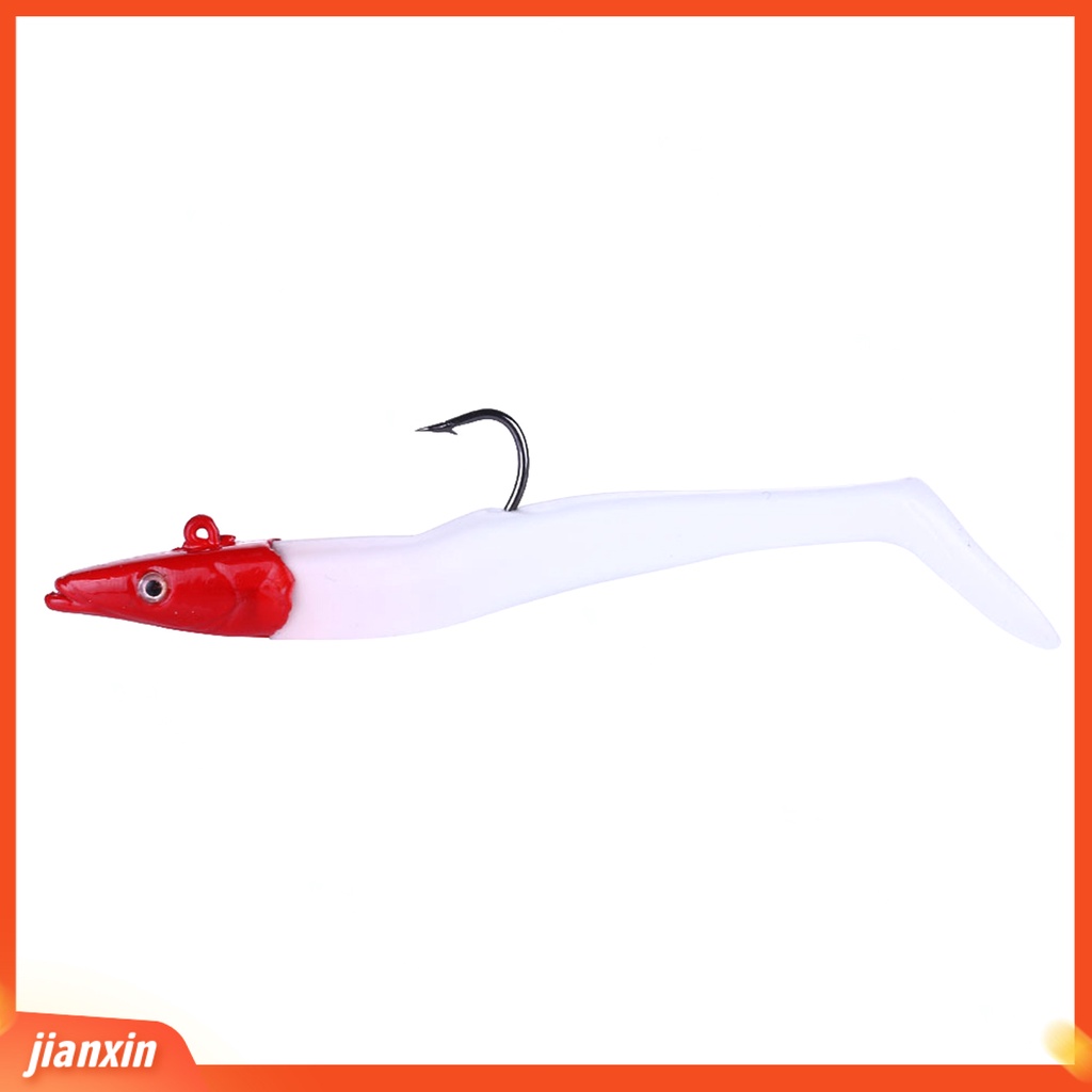 (In Stock) 11 cm /19g Umpan Lembut Simulasi Jig Kepala T Ekor Tajam Kait Tunggal Mencegah Lolos Universal Buatan Umpan Luar Memancing Memikat Perlengkapan Memancing