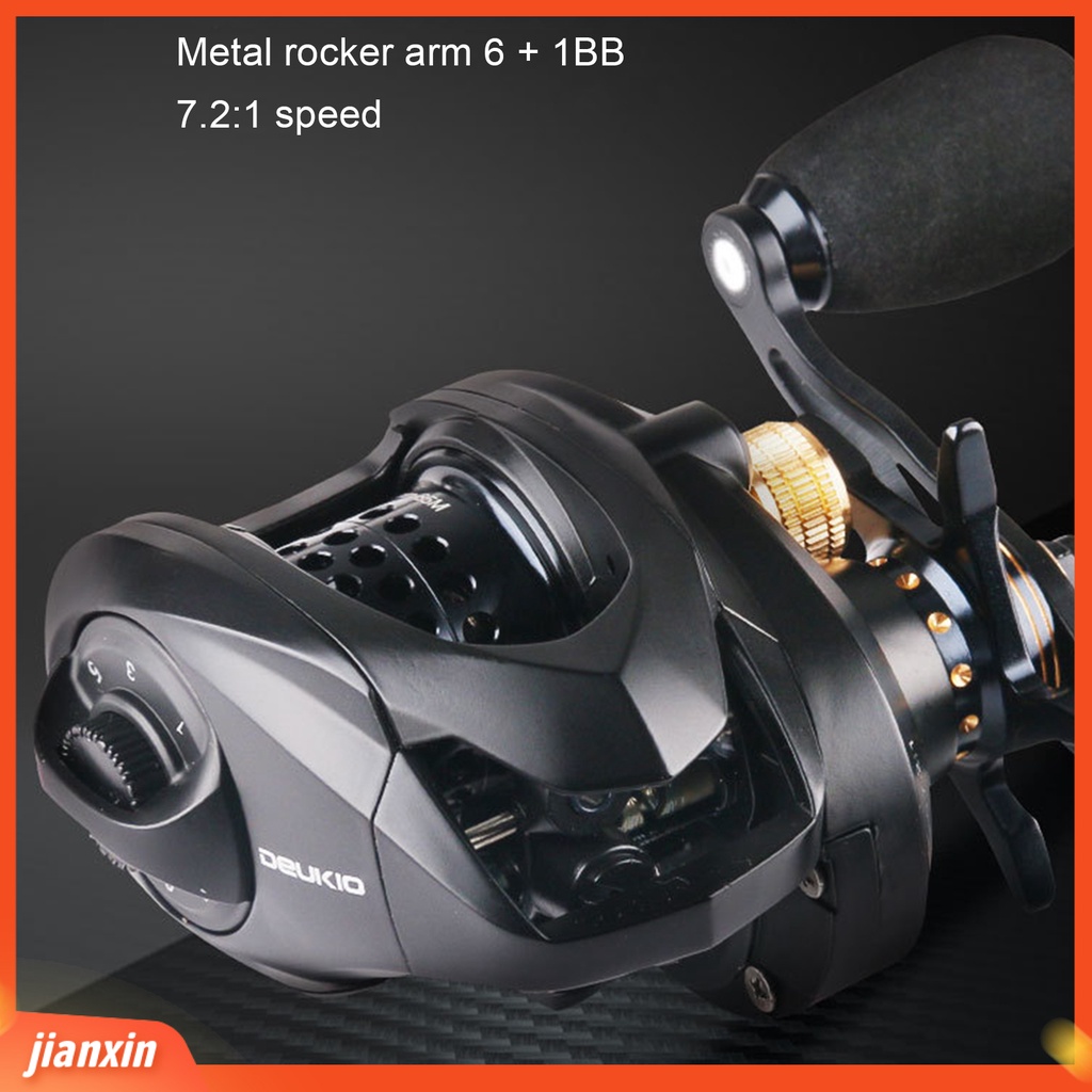 (In Stock) Metal Fishing Wheel Ringan Kekerasan Tinggi Kawat Ganda Cup Low-Profile Reel Fishing Tackle
