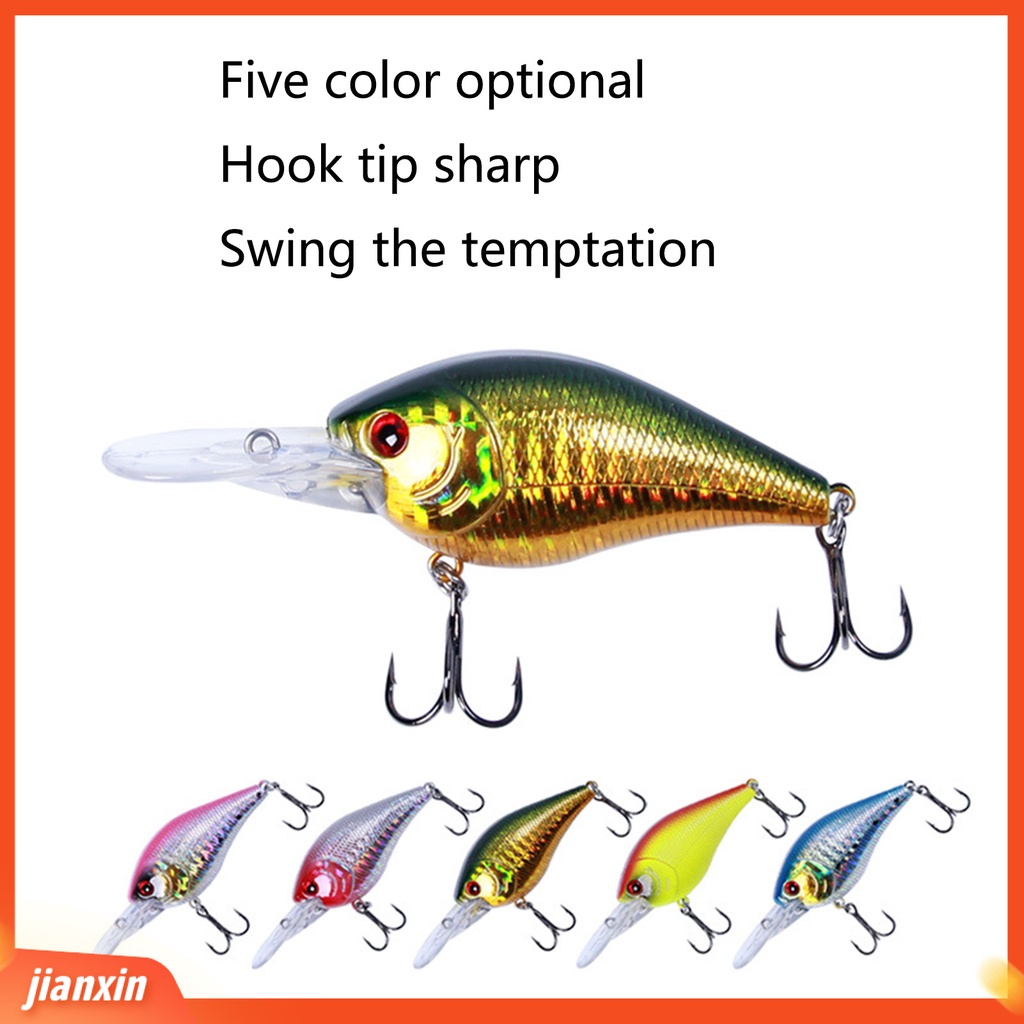 (In Stock) 12.5g 88mm Buatan Memancing Umpan 3D Stereo Mata Tajam Kait Aksesoris Praktis Keras Memancing Umpan Perlengkapan Memancing