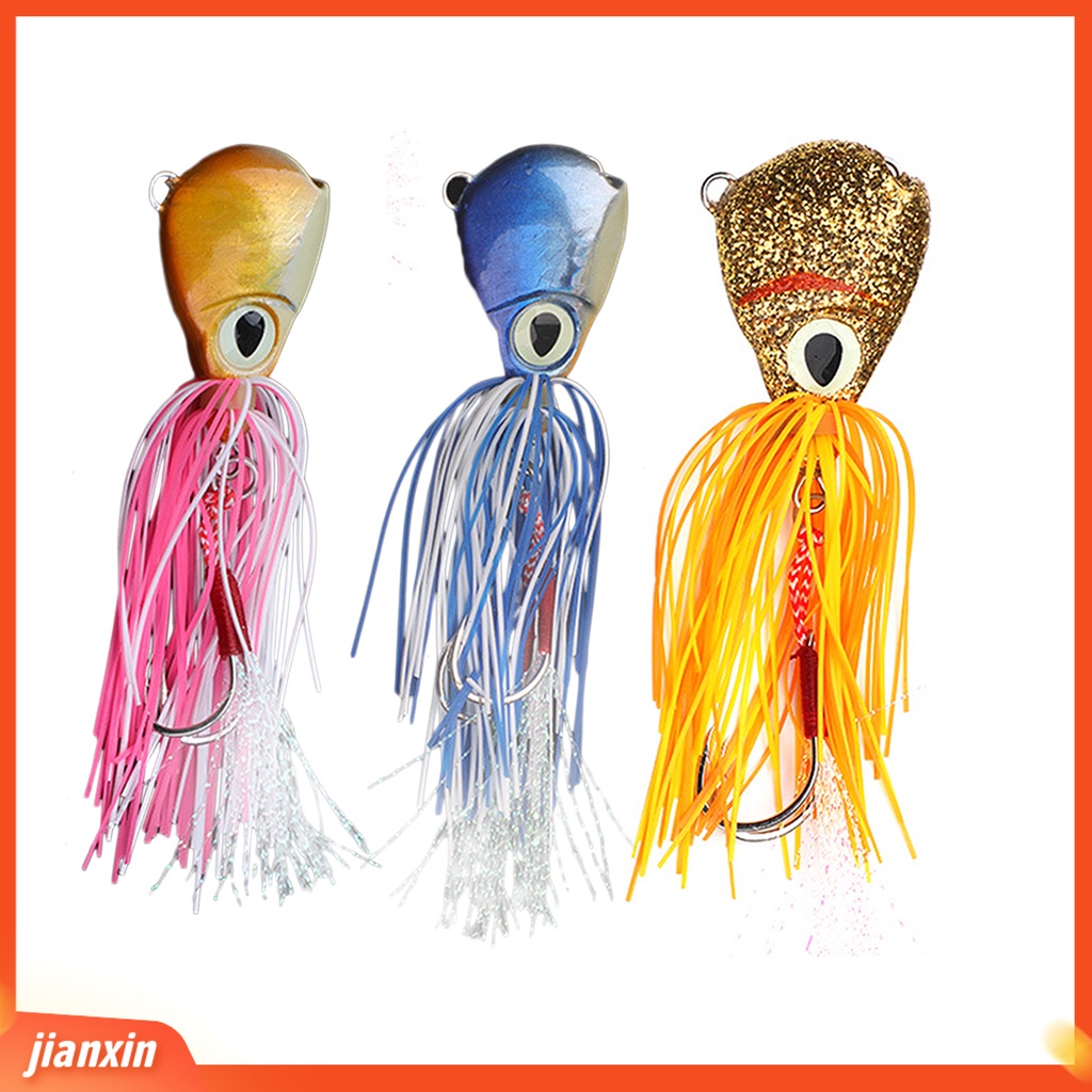 (In Stock) 64g /84g /102g Umpan Jenggot Pancing Bentuk Gurita Efek 3D Warna-Warni Simulasi Buatan Tangan Buatan Tangan Kumis Umpan Untuk Outdoor