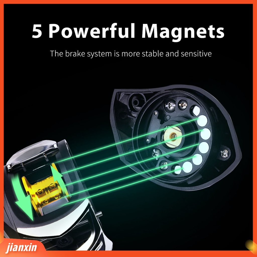 (In Stock) Baitcasting Reel Compact 7.2:1 Gear Ratio Metal ic Sistem Rem Untuk Outdoor