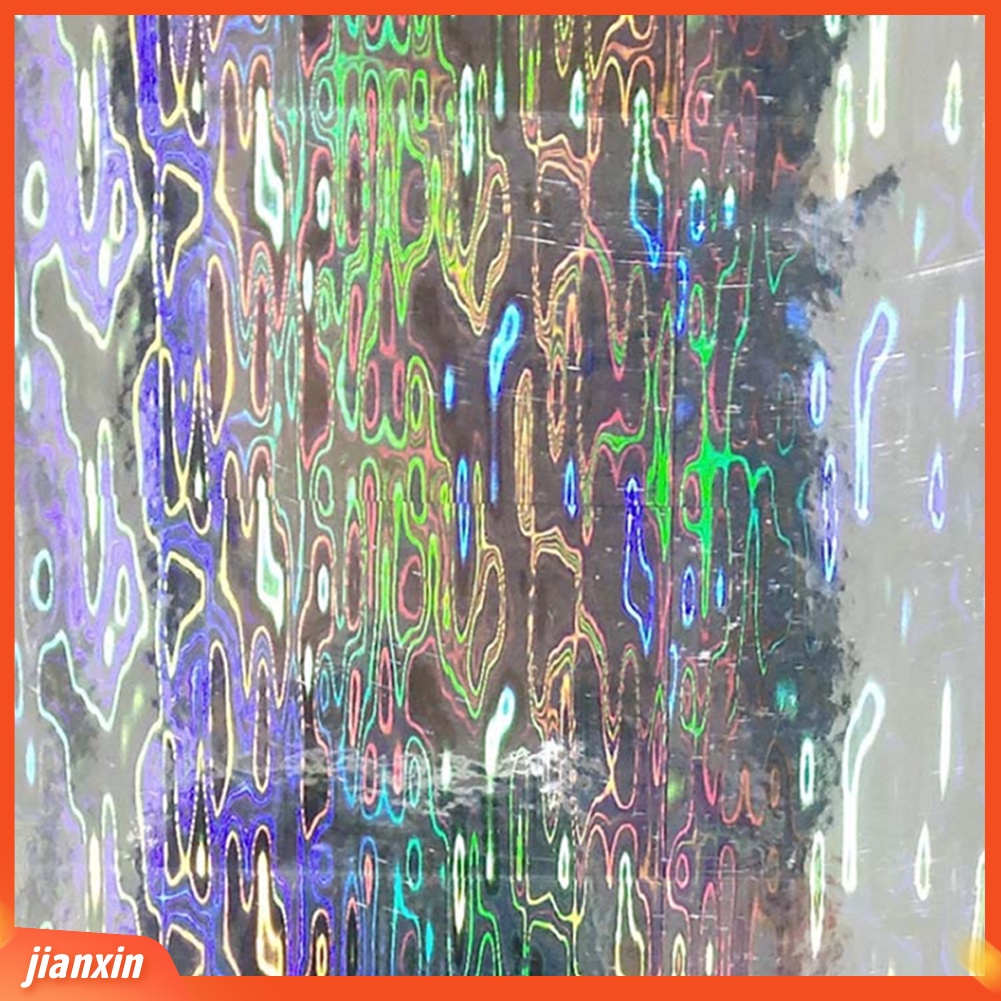 (In Stock) 10Pcs Tape Perekat Hologram Motif Geometri Film Flash Fishing Lure Sticker