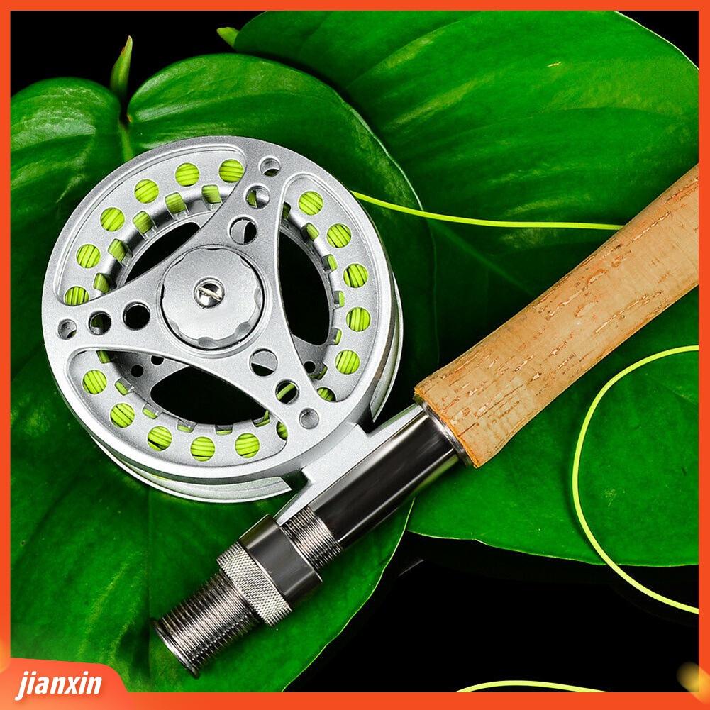 (In Stock) 3 /4 5/6 7/8 Bahan Aluminium Alloy 2 +1BB Bearing Fly Fishing Reel Tangan Berputar Roda