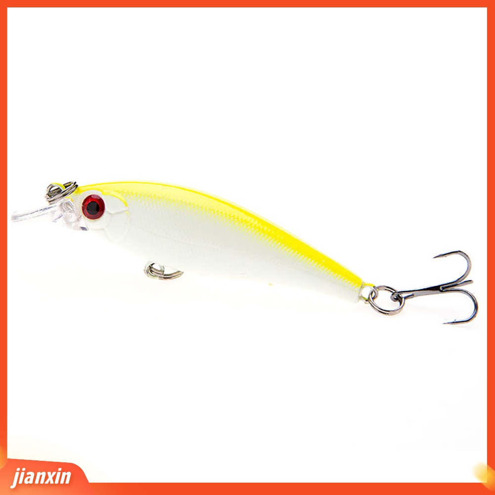 (In Stock) 7.5cm 6.7g Simulasi 3D Mata Umpan Pancing Wobbler Crankbait Dengan Kait