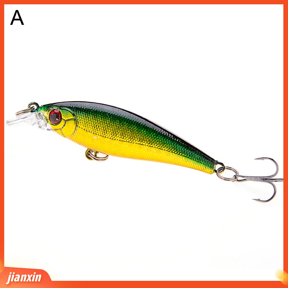 (In Stock) 7.5cm 6.7g Simulasi 3D Mata Umpan Pancing Wobbler Crankbait Dengan Kait