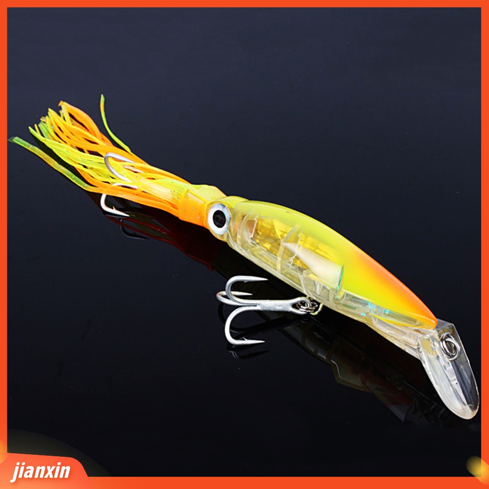(In Stock) 14 cm Umpan Pancing Laut Buatan Cumi Umpan Keras Hook Tackle Alat Aksesori