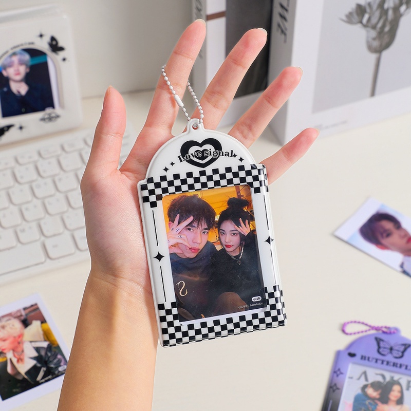 Gantungan Kunci Pemegang Photocard PVC Star Series/ Kpop Idol Photo Sleeve ID Card Cover Protector/ Postcard Kredit ID Bank Bus Card Holder