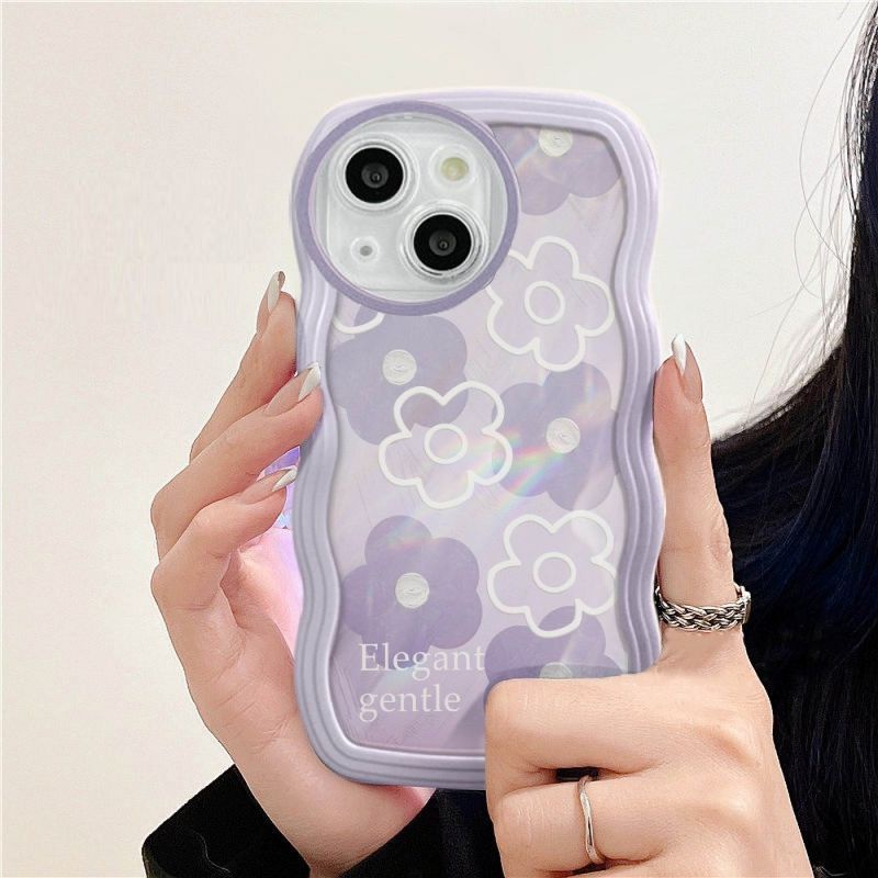 Big Eye Wavy Case for Redmi 4X,5,5PLUS,5A,6,6A,7,8,8A,9C,9A,9T Elegant Gentle Flower Shockproof Soft