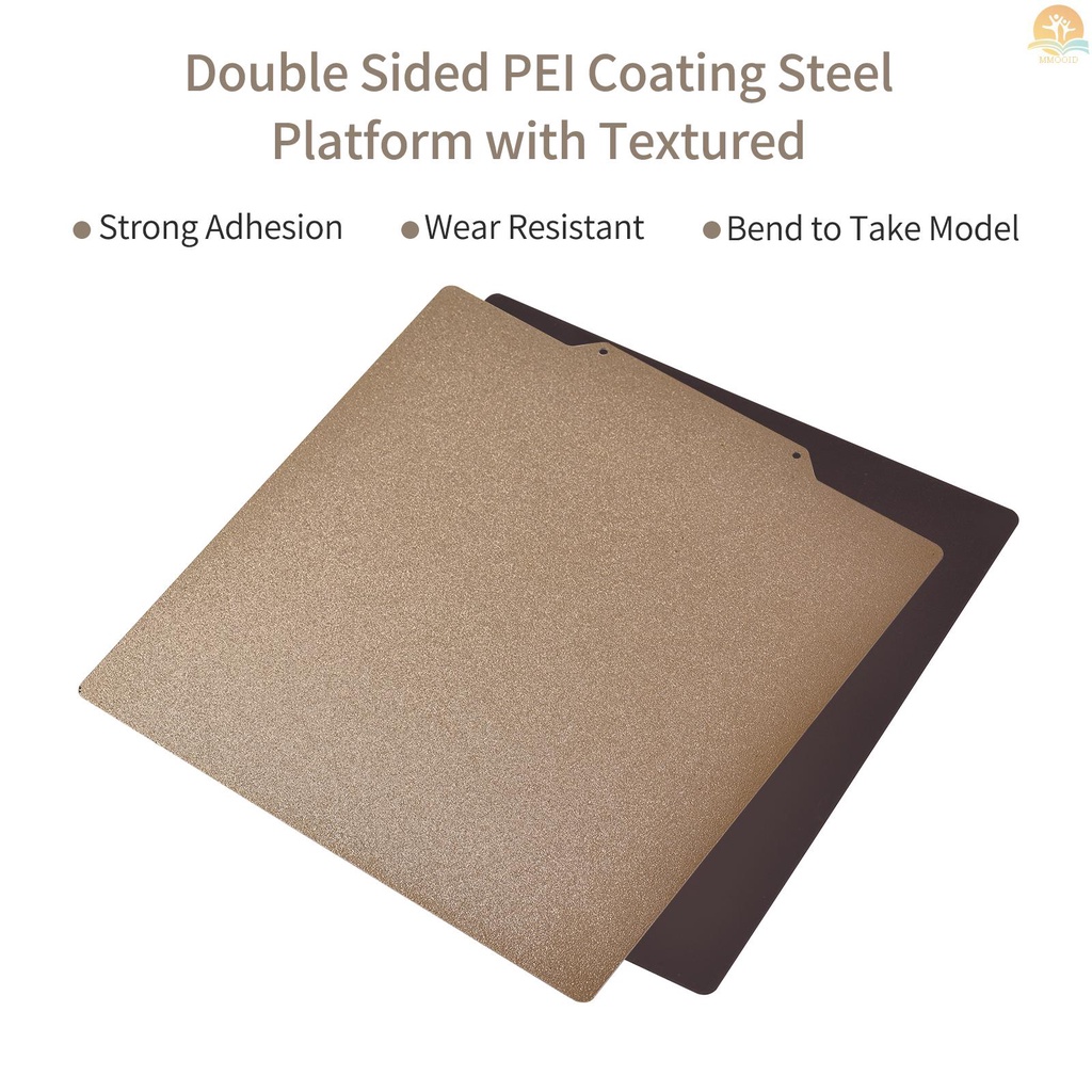 In Stock Flexiable Build Surface Double Sided Steel Platform PEI Coating Dengan Bertekstur 235x235mm (/9.3x9.3in) Untuk Creality Ender-3/Ender-3X/Ender-3 Pro/Ender-3 V2 TEVO Tarantula Pr