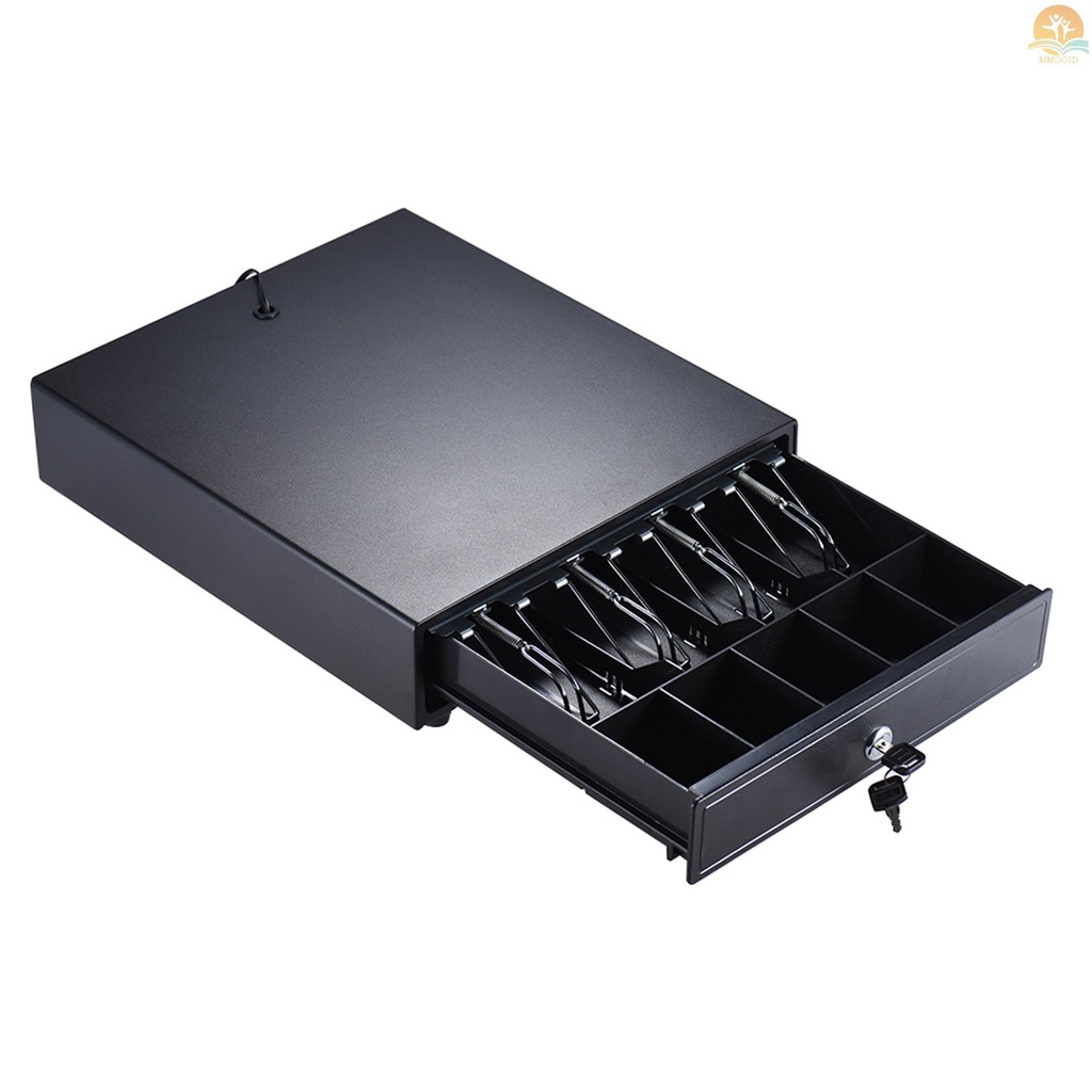 In Stock Heavy Duty Electronic Cash Drawer Box Case Storage 4tagih 5tray Koin Support Push Manual Buka Kunci-lock RJ11 Untuk Printer Epson Star POS Mesin Kasir Uang