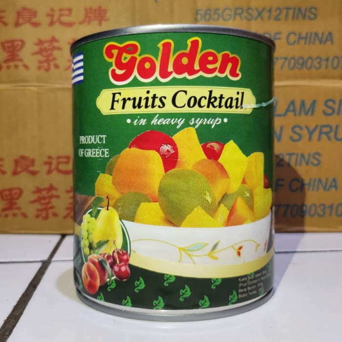

Golden Fruits Cocktail in heavy syrup