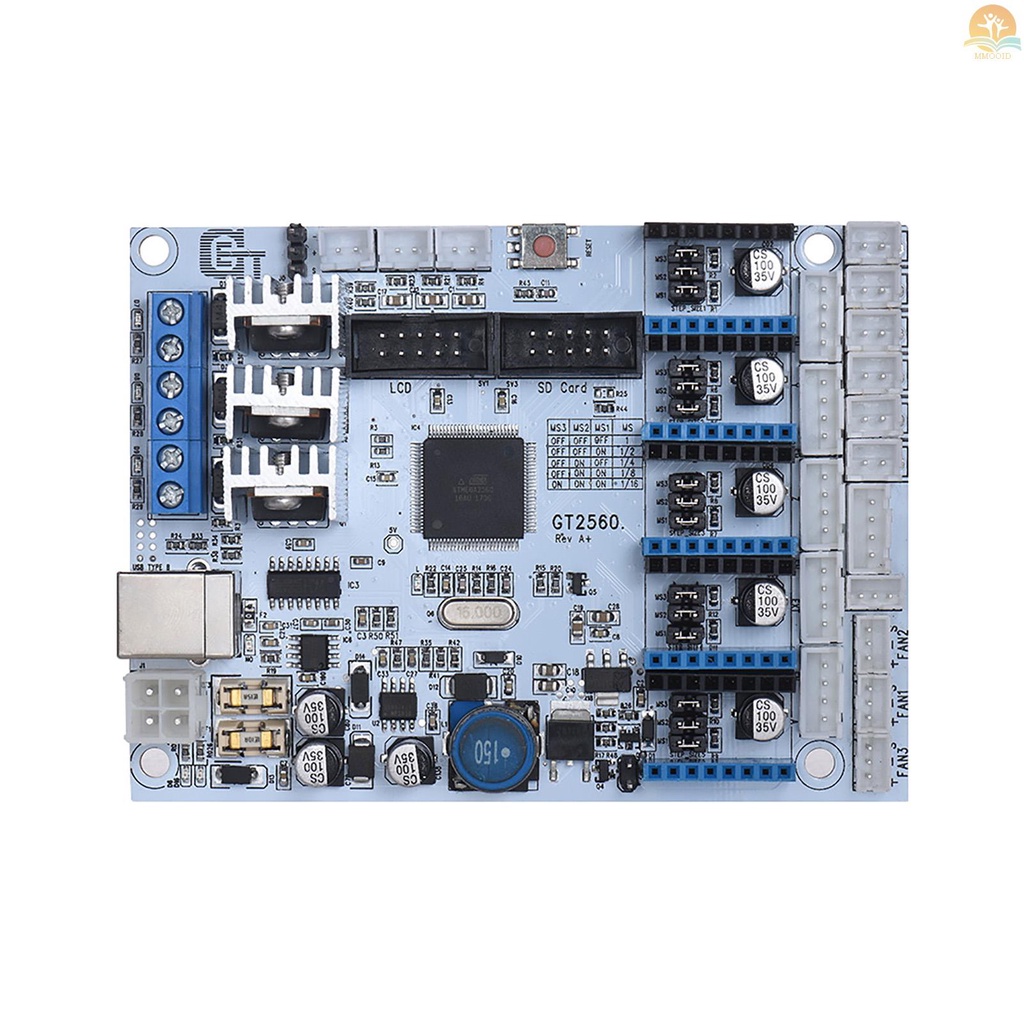 In Stock GT2560 3D Printer Controller Board Pengganti Mega 2560+Ultimaker/ Ramps 1.4 Kit Untuk Geeetech