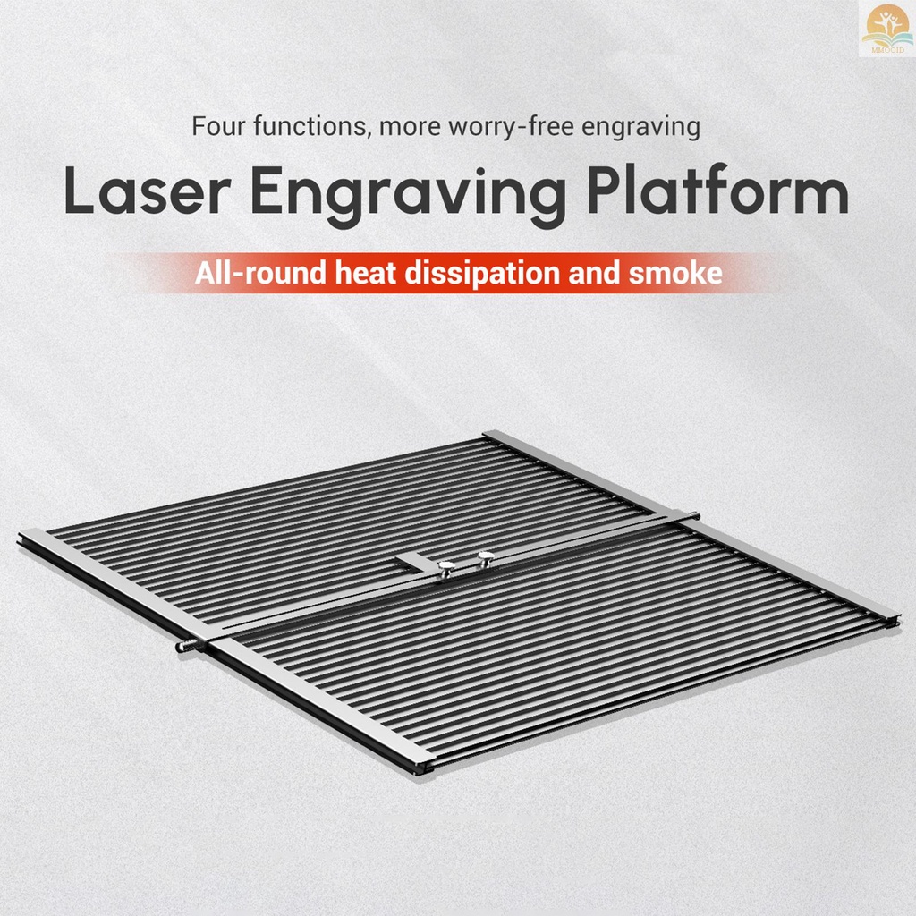 In Stock ORTUR Meja Pengerjaan Aluminium Laser Cutting Portabel All-metal Board Platform 448x400mm Meja Disipasi Panas Cepat-Pelindung Untuk Dioda CO2 Laser Ukiran Kayu Akrilik