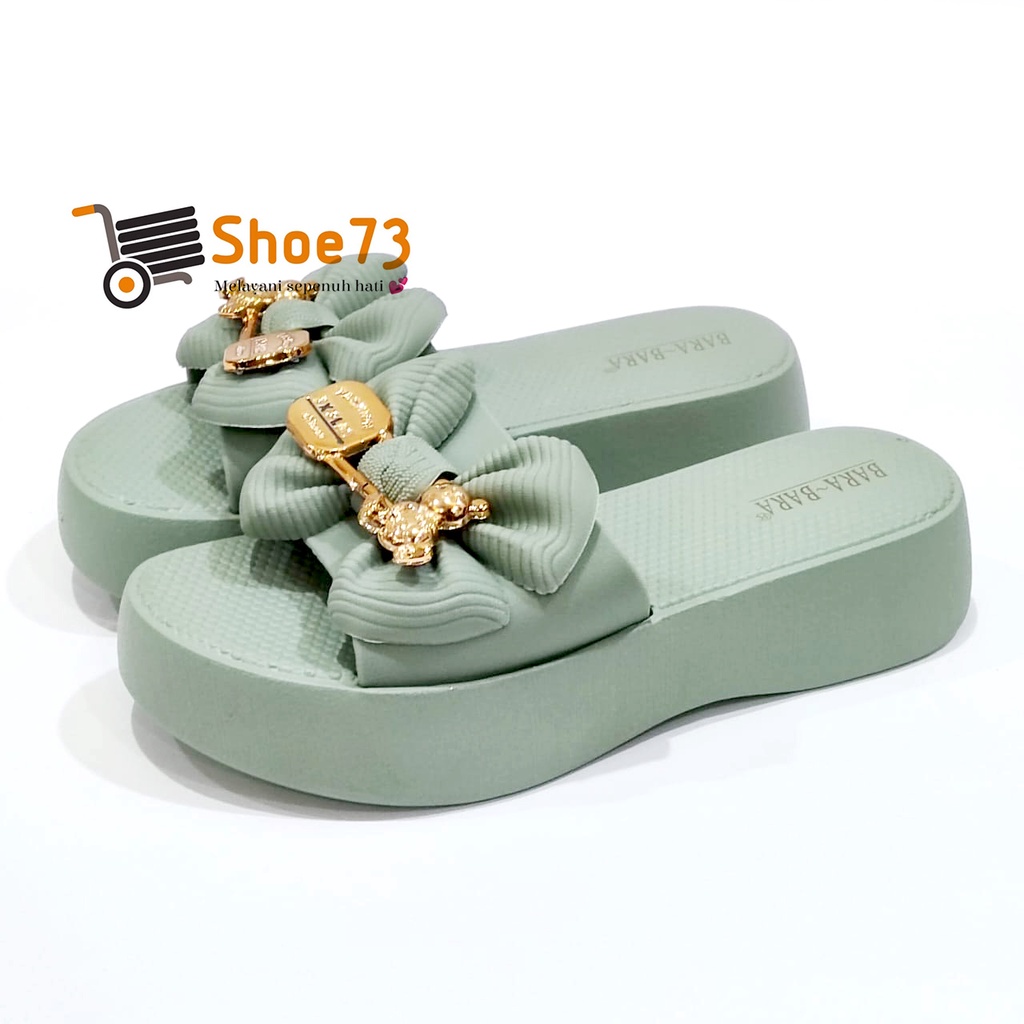 BARA-BARA JSL 2203 B-9 SIZE 36-40 ORIGINAL l Sandal Selop Pita Jelly Wanita l Sendal Kokop Cewek Impor