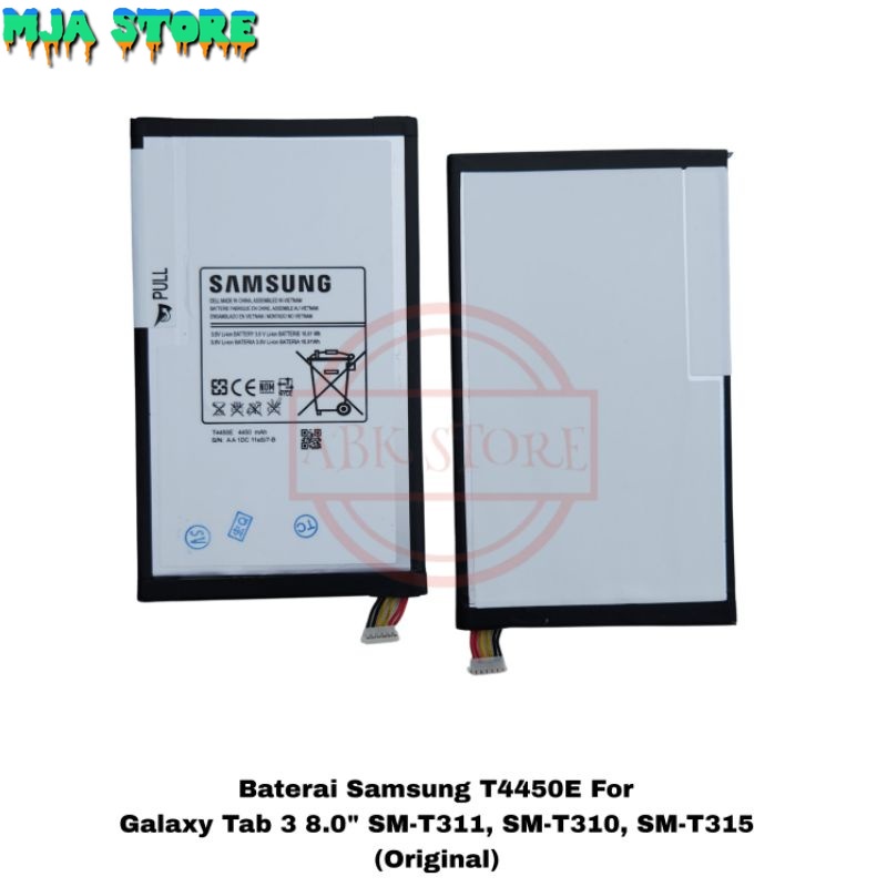 BATRE BATERAI SAMSUNG GALAXY TAB 3 8.0 SM-T311 / SM-T310 / SM-T315 T4450E BATTERY ORIGINAL