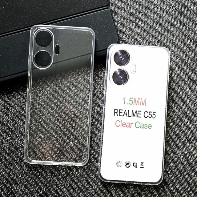 FLASH SALE C/C- REALME C55 NFC CASE CLEAR HD 2.0mm CASE BENING TRANSPARAN REALME C55 NFC