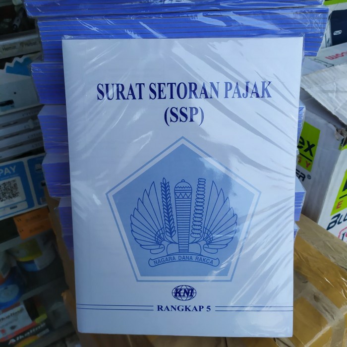 

Buku surat setoran pajak I SSP 5 Rangkap isi 10 Buku