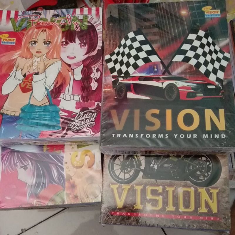 

BUKU TULIS BERGARIS 1PAK SIDU 38 LEMBAR ISI 10 BUKU//1PAK VISION ISI 10 BUKU 38LEMBAR