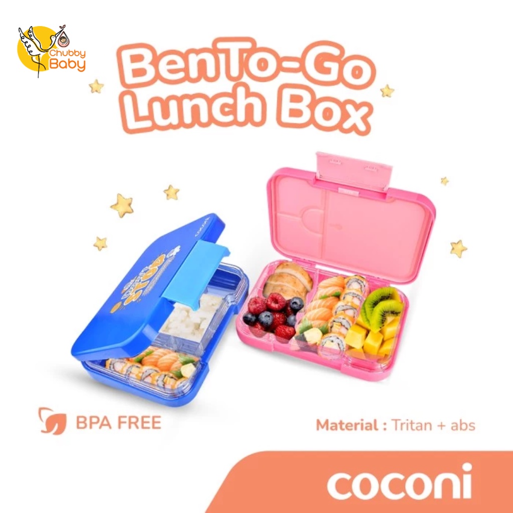 COCONI BenTo-Go Yummy Lunch Box Bento Box | Kotak Makan Anak