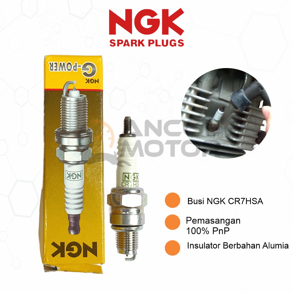 CR7HGP Ngk G-Power Platinum Busi Mio Supra Grand Smash Shogun Jupiter