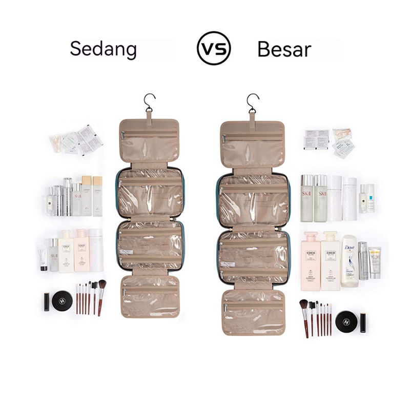 【Debora Mall】tahan air berkapasitas besar TAS KOSMETIK /Tas kosmetik perjalanan wanita/TAS SKINCARE / TAS PERLENGKAPAN MANDI/tas penyimpanan portabel wanita