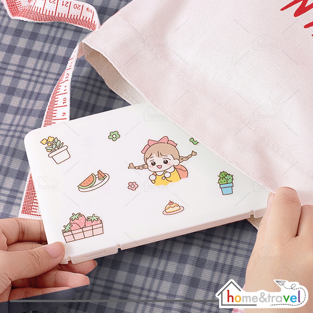 Dompet Tempat Pembalut Wanita Motif Lucu Penyimpnan Masker Makeup FREE STIKER by Baranglangka.id