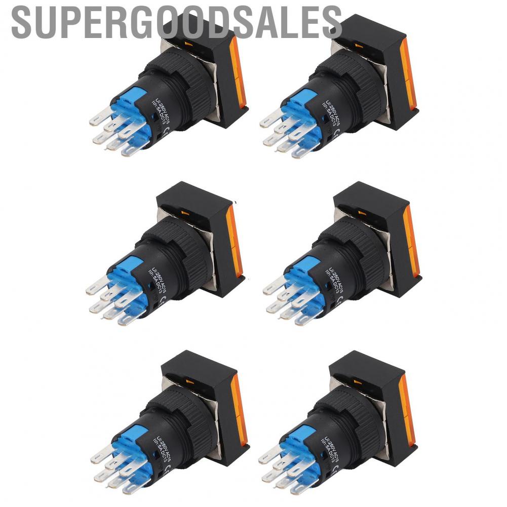 Supergoodsales Momentary Push Button  ABS Switch 5A Operating Current AC 0‑240V for Electromagnetic Starters Relays