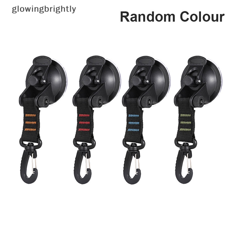 [glowingbrightly] 4pcs Outdoor Suction Cup Anchor Securing Hook Tie Down Camping Terpal As Mobil Sisi TFX