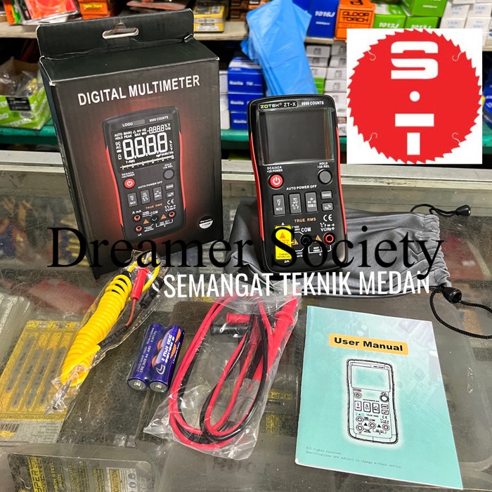 Berkualitas ZT-X DIGITAL MULTIMETER MULTITESTER AVOMETER LCD DISPLAY ZOTEK ZTX FGN659