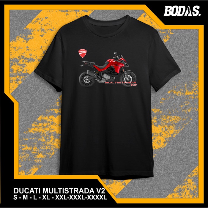 KAOS HITAM DISTRO OTOMOTIF MOTOR DUCATI MULTISTRADA SERIES