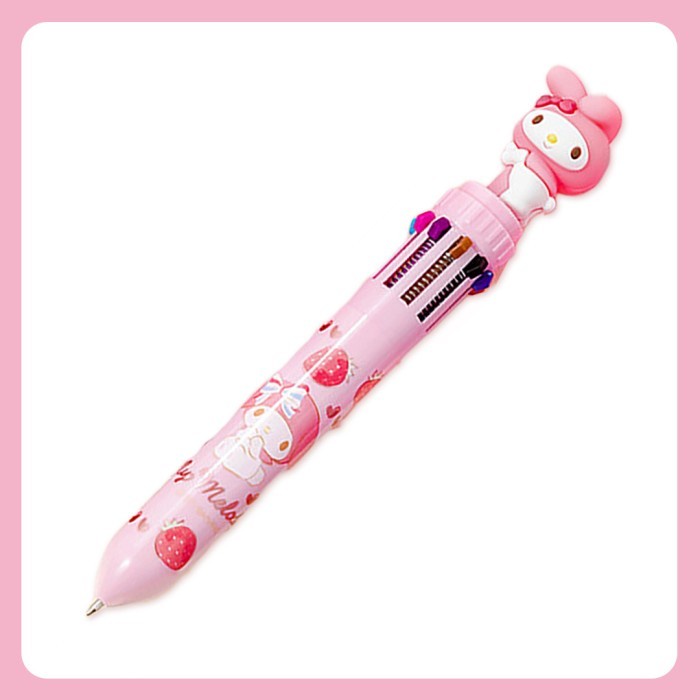 

TOKKADO Sanrio Pulpen 10 Warna Hello Kitty My Melody Karakter Lucu - My Melody Pink