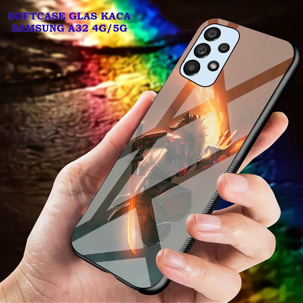 Softcase Glass Kaca SAMSUNG A32 [4G]- Case Hp Pelindung Handphone SAMSUNG A32 [5G] [ A99]