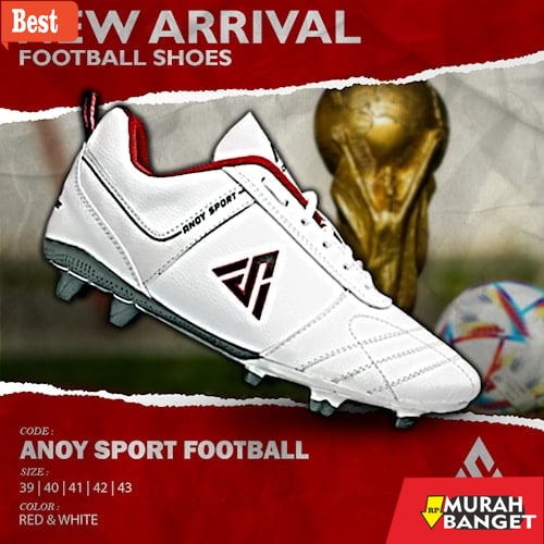Sepatu bola terkeren- Sepatu Bola Pria Sepakbola Dewasa Football Shoes Lokal Keren Bagus Warna Putih