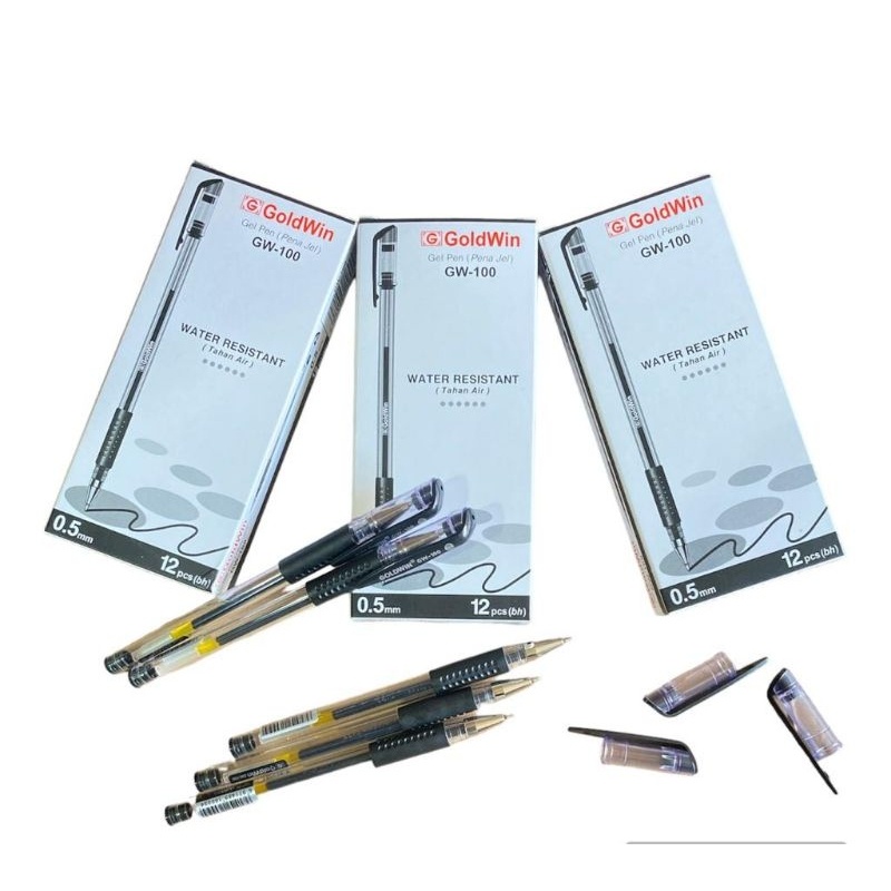 

bolpoin Gel Goldwin Gw 100 ll Pulpen || Isi 12 pcs