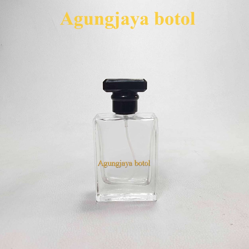 Botol Parfum Chanel 50 ML Drat Hitam /  Botol Parfum Kosong Chanel / Botol Parfum Kaca 50ML / Botol 