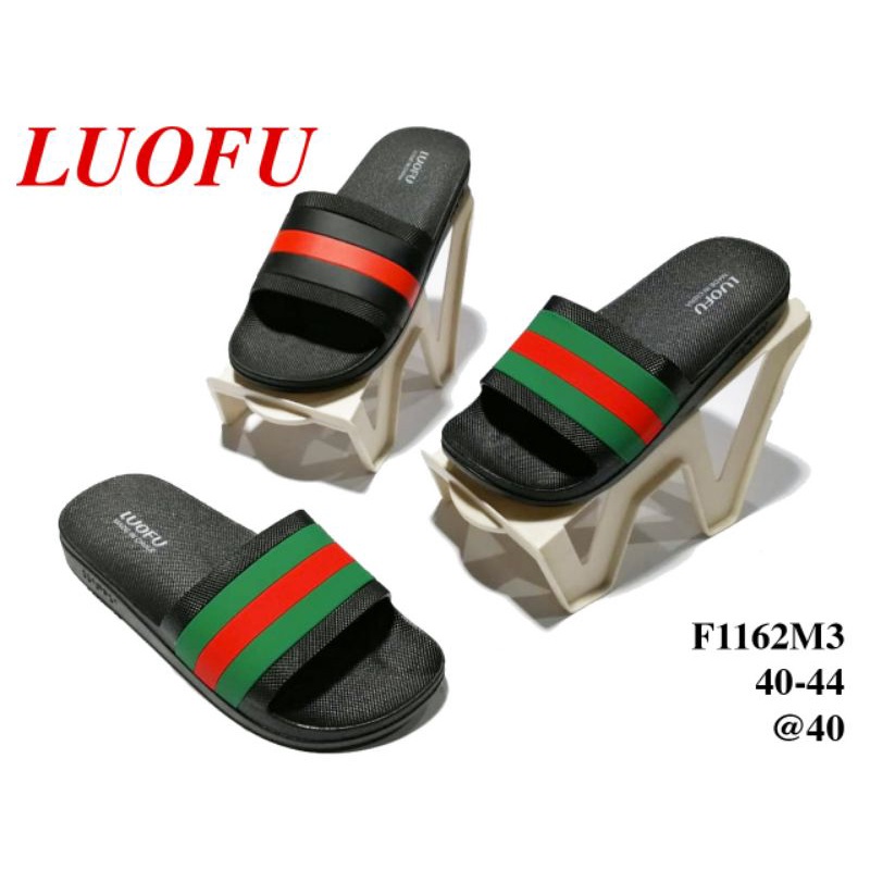 sandal selop Pria luofu Import sandal cowok anti slip terbaru nyaman kekinian sandal pria slip on Ko