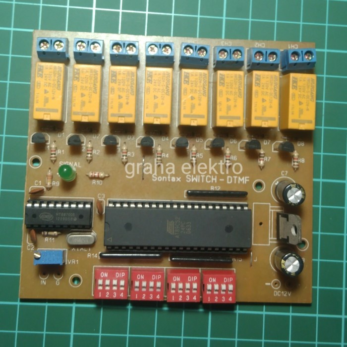 dtmf remot remote dan saklar switch relay code kode rpu repeater Tyas Elektro