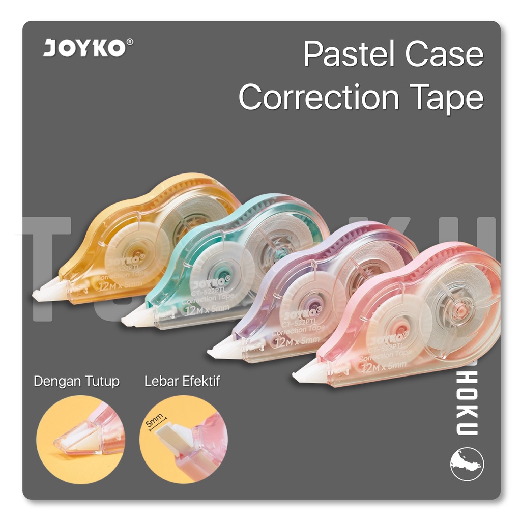 

Joyko - Tipex Pita Correction Tape Case Pastel CT-522PTL