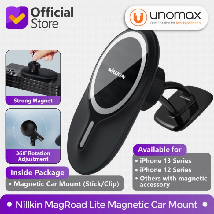 New Car Holder Nillkin MagRoad Lite MagSafe iPhone 13 / 12 Magnetic Mount - Clip