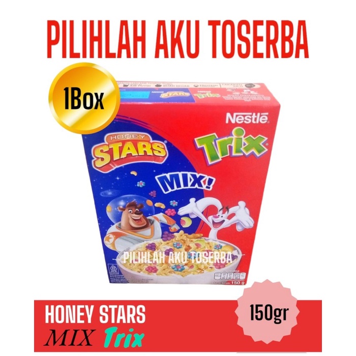 

Nestle cereal Honey Stars MIX TRIX 150 gr - ( HARGA 1 BOX )