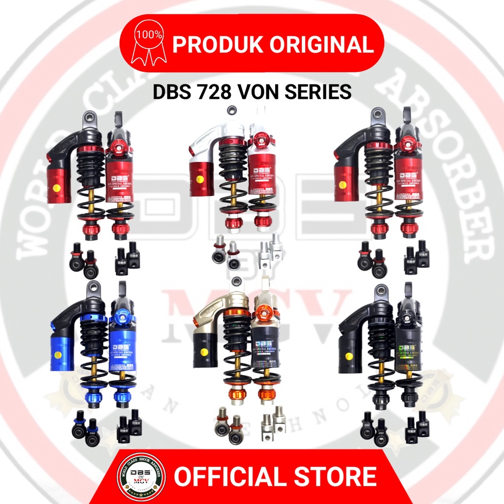 Shock Tabung DBS 728 VON SERIES JUPITER Z Z1 VEGA R ZR LEXAM FORCE F1ZR CRYPTON