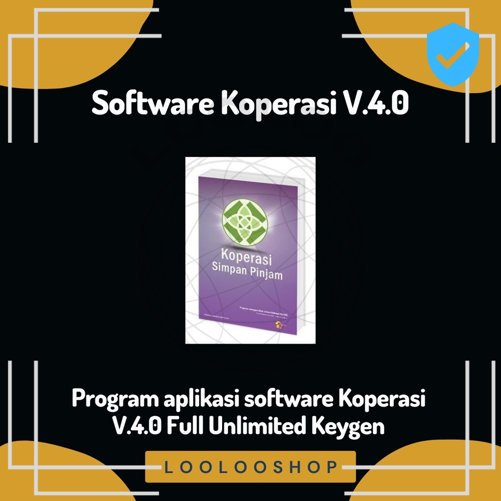 Program Aplikasi Software Koperasi V.4.0 Full Unlimited Keygen Simpan Pinjam Kredit Full Garansi GARANSI Monks